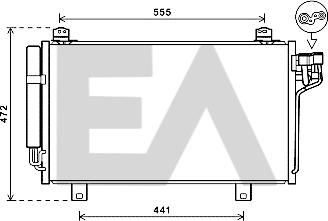 EACLIMA 30C52034 - Condenser, air conditioning car-mod.net
