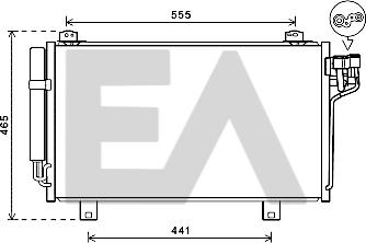 EACLIMA 30C52035 - Condenser, air conditioning car-mod.net