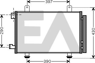 EACLIMA 30C69015 - Condenser, air conditioning car-mod.net