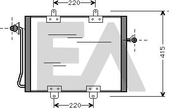 EACLIMA 30C60001 - Condenser, air conditioning car-mod.net
