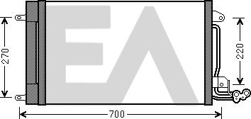 EACLIMA 30C67002 - Condenser, air conditioning car-mod.net