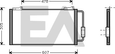 EACLIMA 30C05007 - Condenser, air conditioning car-mod.net