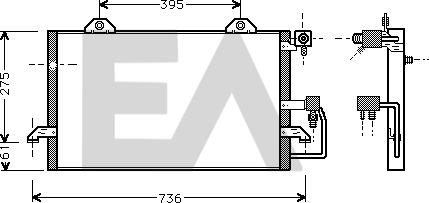 EACLIMA 30C02006 - Condenser, air conditioning car-mod.net