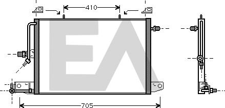 EACLIMA 30C02003 - Condenser, air conditioning car-mod.net
