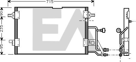 EACLIMA 30C02002 - Condenser, air conditioning car-mod.net