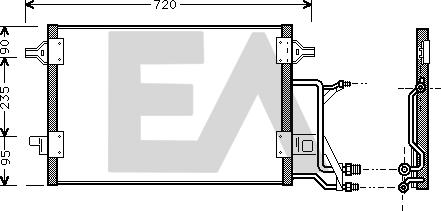 EACLIMA 30C02014 - Condenser, air conditioning car-mod.net