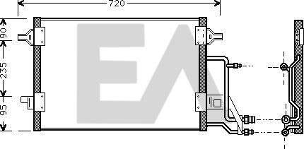 EACLIMA 30C02011 - Condenser, air conditioning car-mod.net