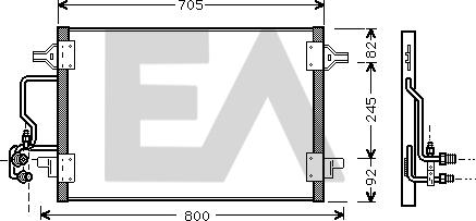 EACLIMA 30C02013 - Condenser, air conditioning car-mod.net