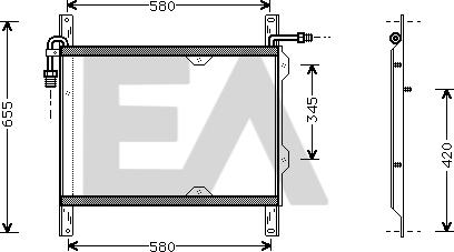 EACLIMA 30C16002 - Condenser, air conditioning car-mod.net