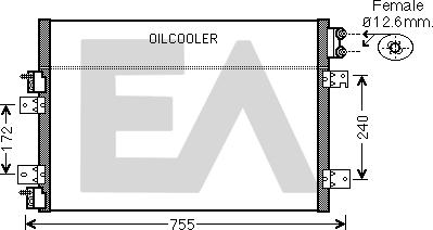 EACLIMA 30C12028 - Condenser, air conditioning car-mod.net