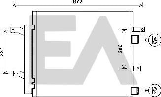 EACLIMA 30C35013 - Condenser, air conditioning car-mod.net