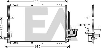 EACLIMA 30C36024 - Condenser, air conditioning car-mod.net
