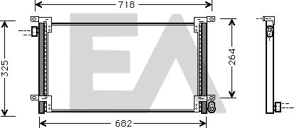 EACLIMA 30C30006 - Condenser, air conditioning car-mod.net