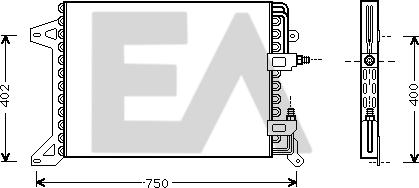 EACLIMA 30C30001 - Condenser, air conditioning car-mod.net