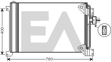EACLIMA 30C30008 - Condenser, air conditioning car-mod.net