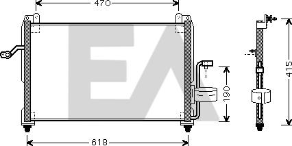 EACLIMA 30C20011 - Condenser, air conditioning car-mod.net