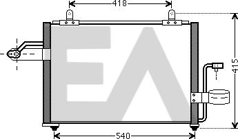 EACLIMA 30C20022 - Condenser, air conditioning car-mod.net