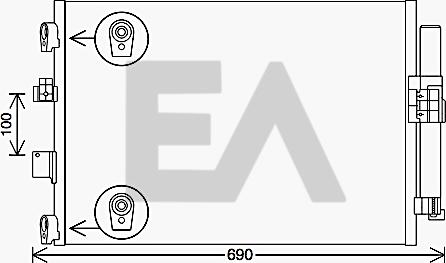 EACLIMA 30C22053 - Condenser, air conditioning car-mod.net