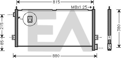 EACLIMA 30C76009 - Condenser, air conditioning car-mod.net