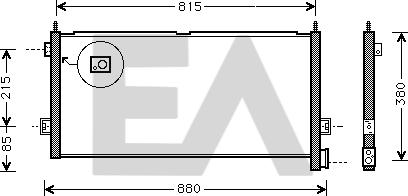 EACLIMA 30C76006 - Condenser, air conditioning car-mod.net