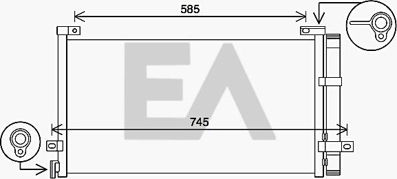 EACLIMA 30C76011 - Condenser, air conditioning car-mod.net