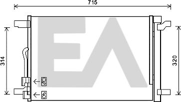 EACLIMA 30C77044 - Condenser, air conditioning car-mod.net