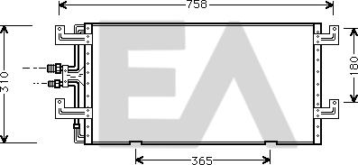 EACLIMA 30C77009 - Condenser, air conditioning car-mod.net