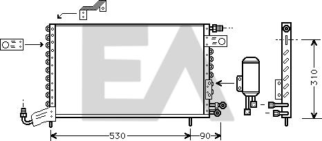EACLIMA 30C77006 - Condenser, air conditioning car-mod.net