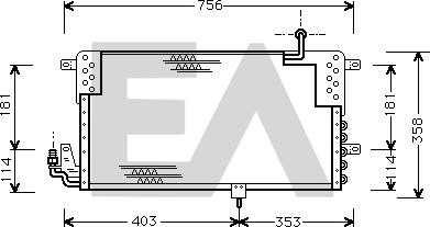 EACLIMA 30C77003 - Condenser, air conditioning car-mod.net
