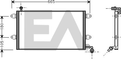 EACLIMA 30C77002 - Condenser, air conditioning car-mod.net