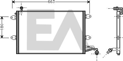 EACLIMA 30C77007 - Condenser, air conditioning car-mod.net