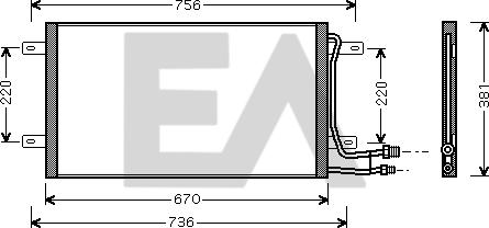 EACLIMA 30C77018 - Condenser, air conditioning car-mod.net