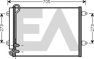EACLIMA 30C77032 - Condenser, air conditioning car-mod.net