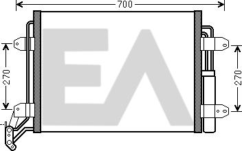 EACLIMA 30C77026 - Condenser, air conditioning car-mod.net