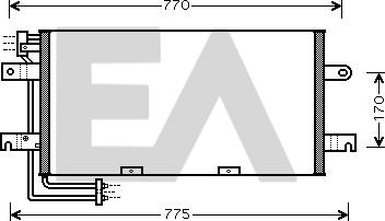 EACLIMA 30C77021 - Condenser, air conditioning car-mod.net