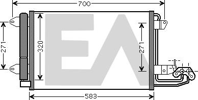 EACLIMA 30C77023 - Condenser, air conditioning car-mod.net