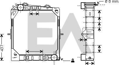 EACLIMA 31R45010 - Radiator, engine cooling car-mod.net