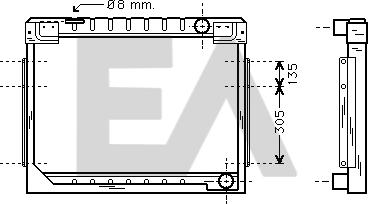 EACLIMA 31R45017 - Radiator, engine cooling car-mod.net