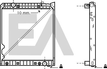 EACLIMA 31R45032 - Radiator, engine cooling car-mod.net