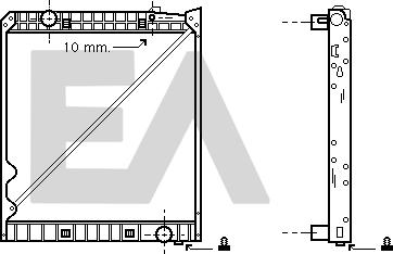 EACLIMA 31R45025 - Radiator, engine cooling car-mod.net
