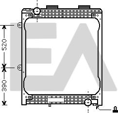 EACLIMA 31R47009 - Radiator, engine cooling car-mod.net