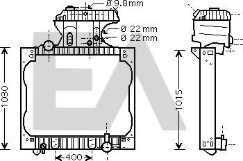EACLIMA 31R47017 - Radiator, engine cooling car-mod.net