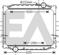 EACLIMA 31R47020 - Radiator, engine cooling car-mod.net