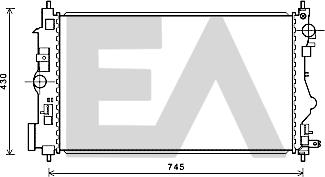 EACLIMA 31R54135 - Radiator, engine cooling car-mod.net