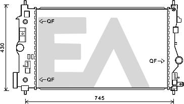 EACLIMA 31R54126 - Radiator, engine cooling car-mod.net