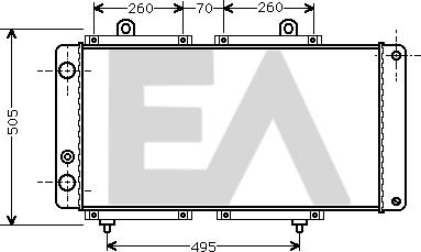 EACLIMA 31R55009 - Radiator, engine cooling car-mod.net