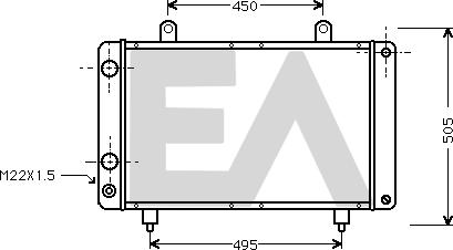 EACLIMA 31R55019 - Radiator, engine cooling car-mod.net