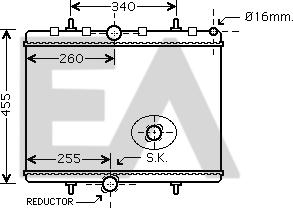 EACLIMA 31R55123 - Radiator, engine cooling car-mod.net