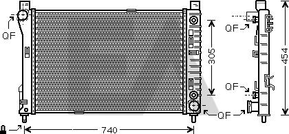 EACLIMA 31R50082 - Radiator, engine cooling car-mod.net