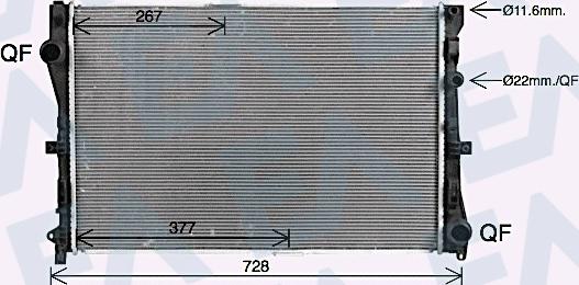 EACLIMA 31R50195 - Radiator, engine cooling car-mod.net